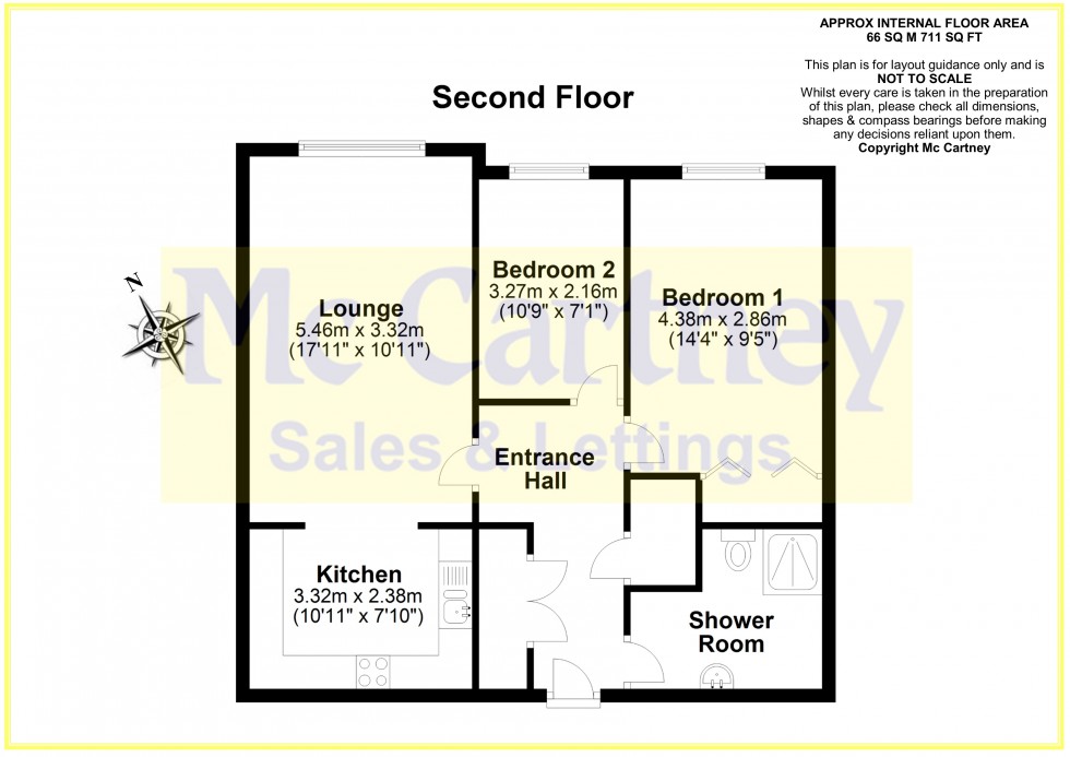 Floorplan for Macmillan Court, Chelmsford, Essex