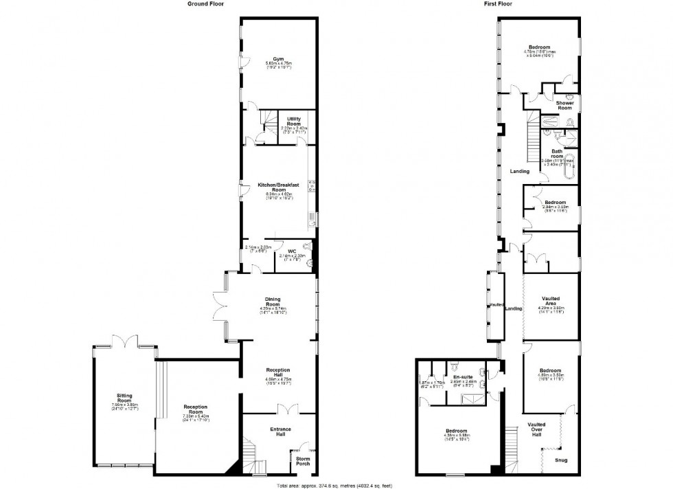 Floorplan for Chignal St James, Chelmsford, Essex