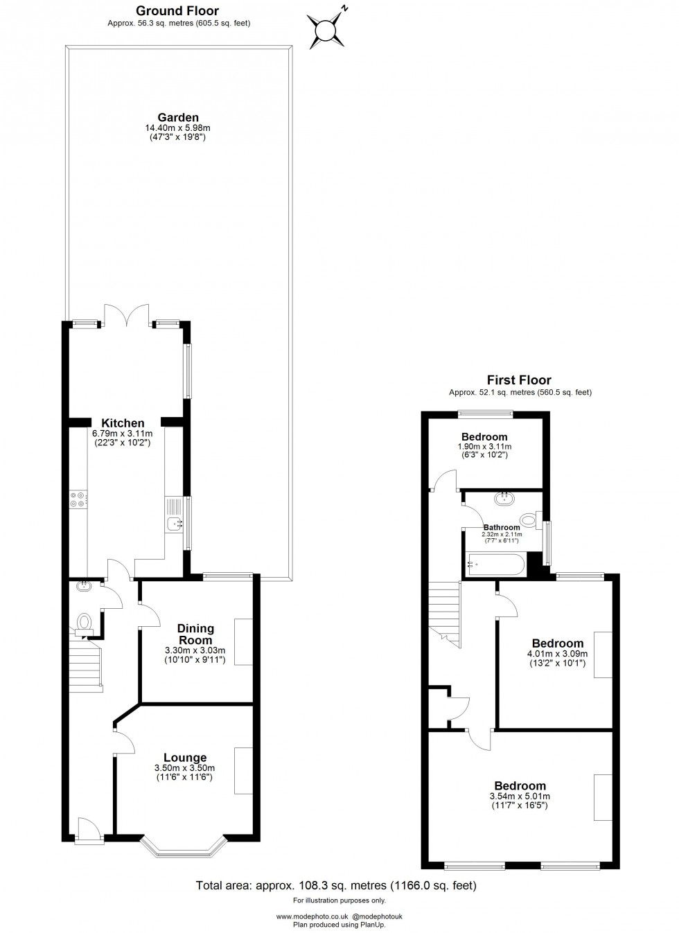 Floorplan for Rosebery Road, Chelmsford, Essex