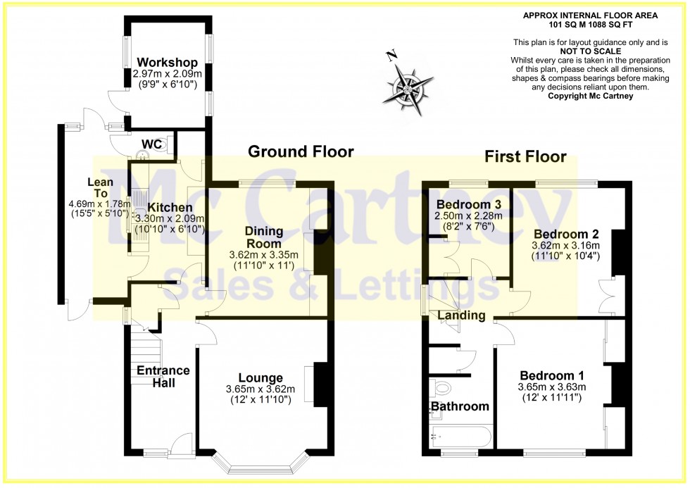 Floorplan for Finchley Avenue, Chelmsford, Essex