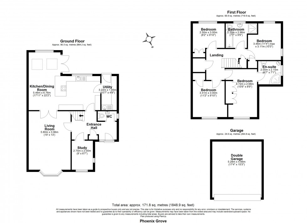 Floorplan for Phoenix Grove, Chelmsford, Essex