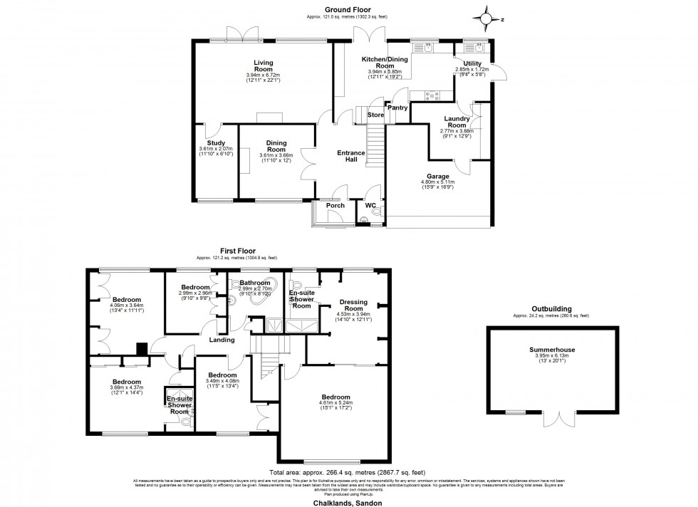 Floorplan for Sandon, Chelmsford, Essex