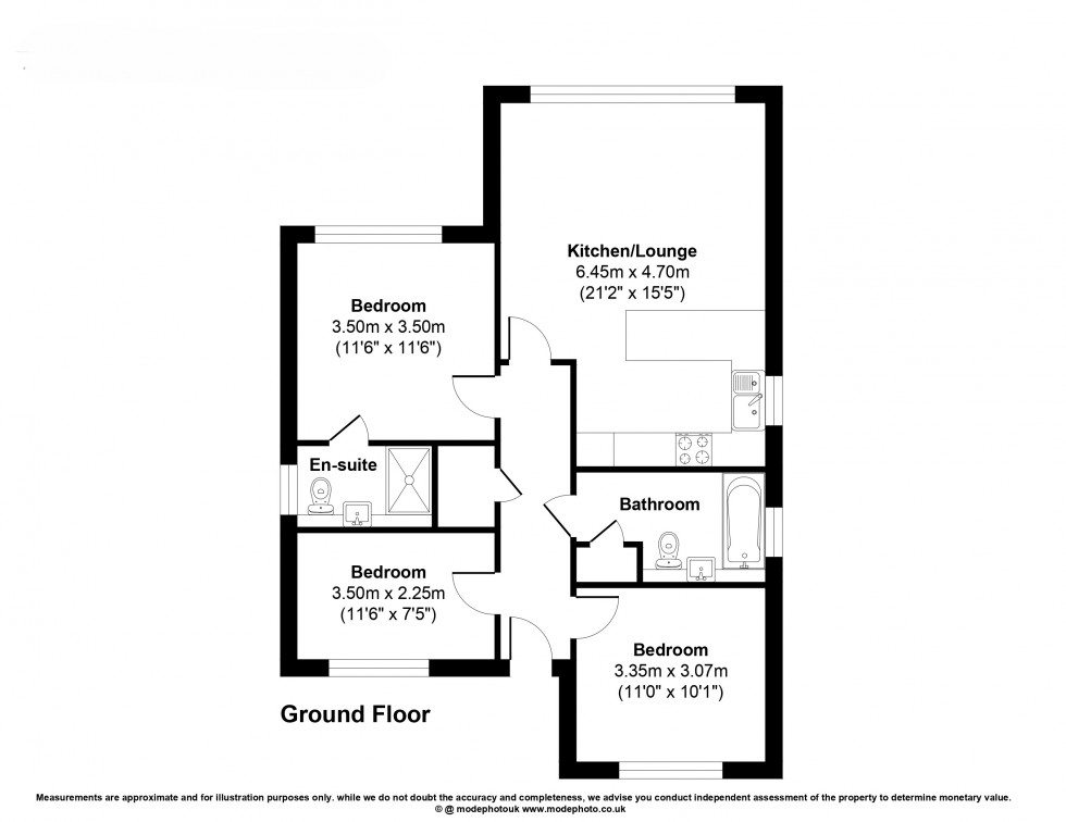 Floorplan for Highfield Way, Westcliff-on-Sea, Essex