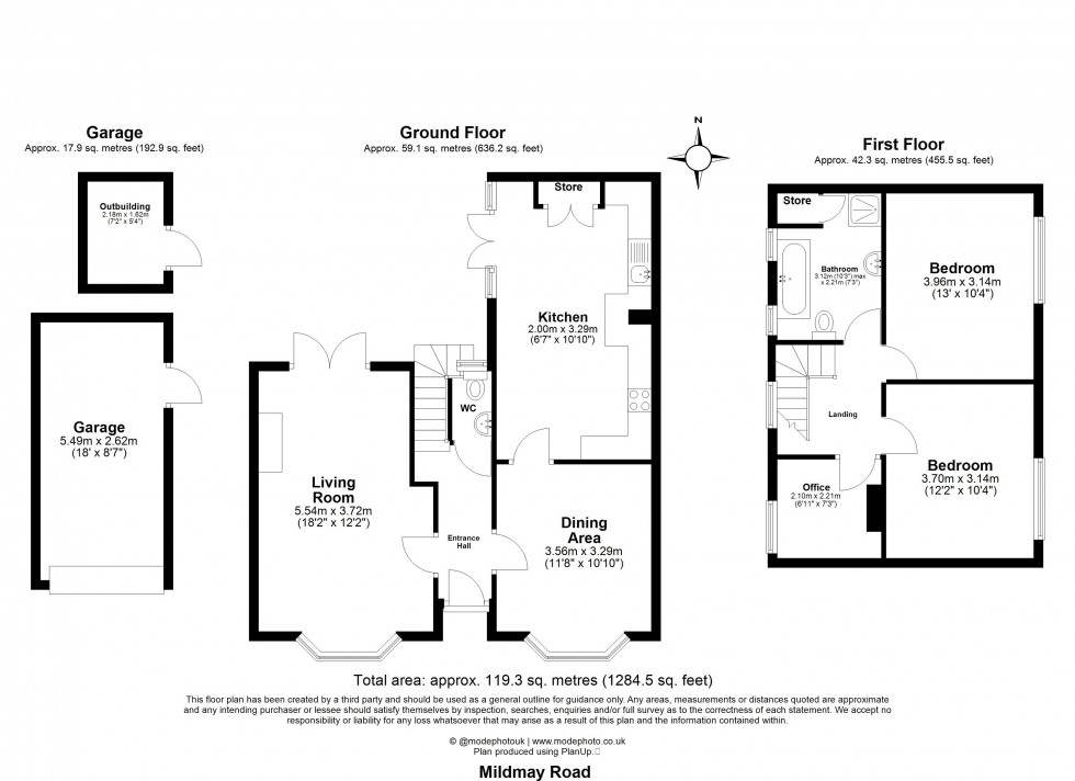Floorplan for Mildmay Road, Chelmsford, Essex