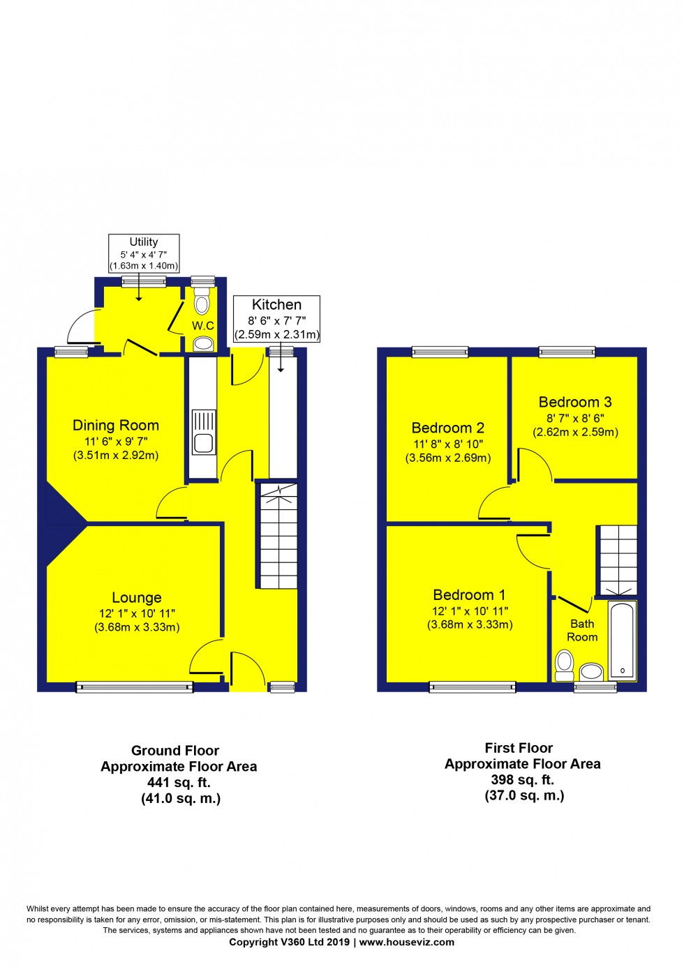 Floorplan for Bishop Road, Chelmsford, Essex