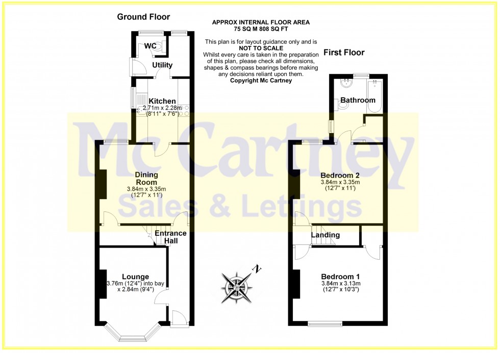 Floorplan for Vicarage Road, Chelmsford, Essex