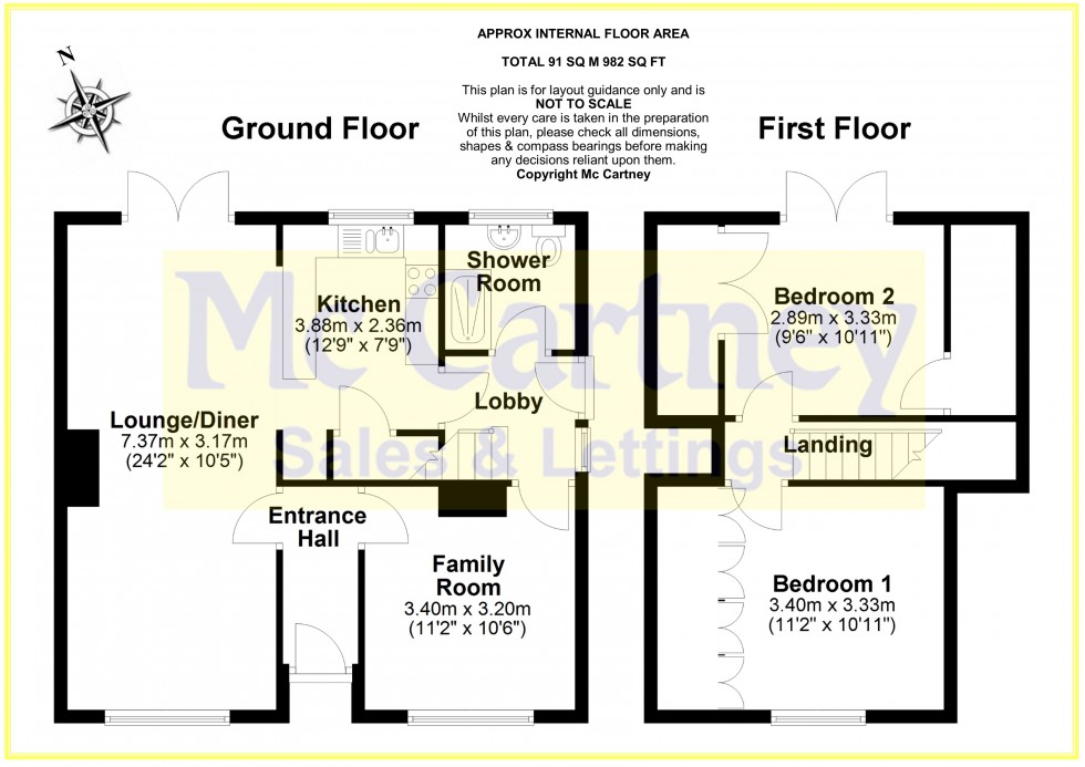 Floorplan for Lady Lane, Chelmsford, Essex