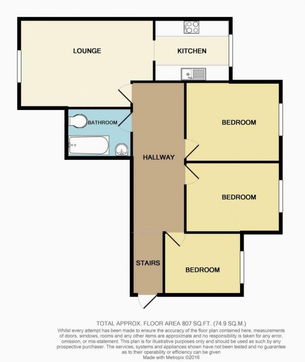 Floorplan for Lynmouth Gardens, Chelmsford, Essex